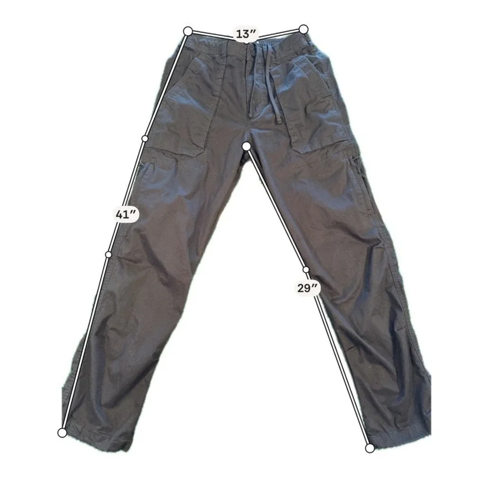 Hollister Cargo Pants Mens XS Black Excellent Epic Flex Straight Leg Utility